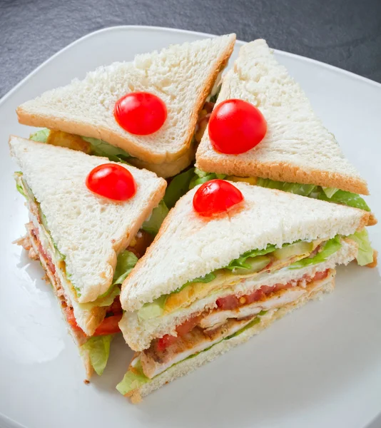 Sandwich de casa club — Foto de Stock