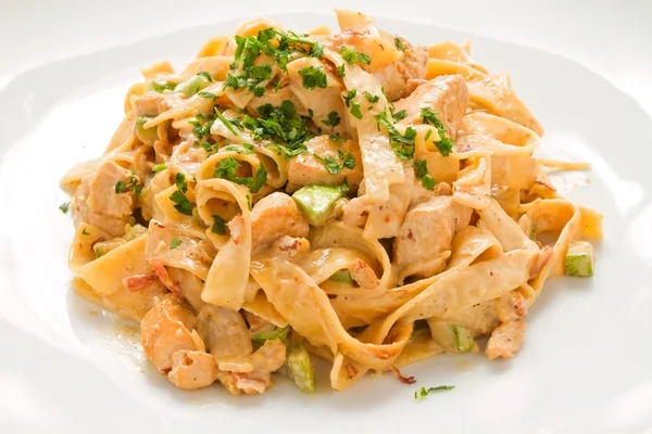 Tagliatelle Carbonara — Stock Photo, Image