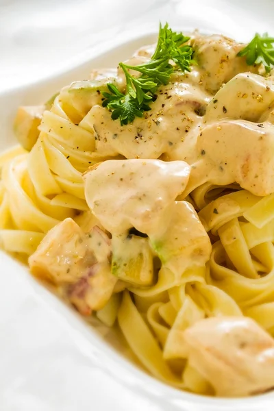 Fettuccine Alfredo — Stock Photo, Image