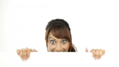 Beyaz doku ile hemşire