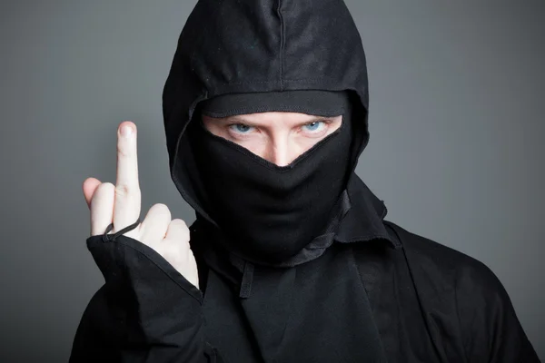 Attractive caucasian man posing in studio — Stock Photo, Image