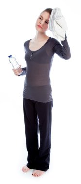 Onun 30 atış-Studio çekici beyaz kız