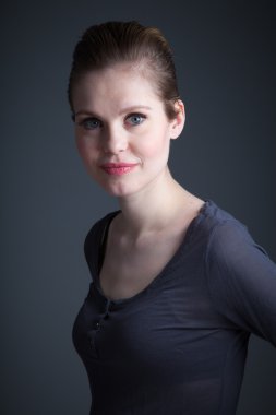 Onun 30 atış-Studio çekici beyaz kız