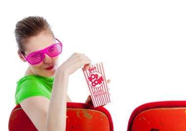 Onun 30 atış-Studio çekici beyaz kız