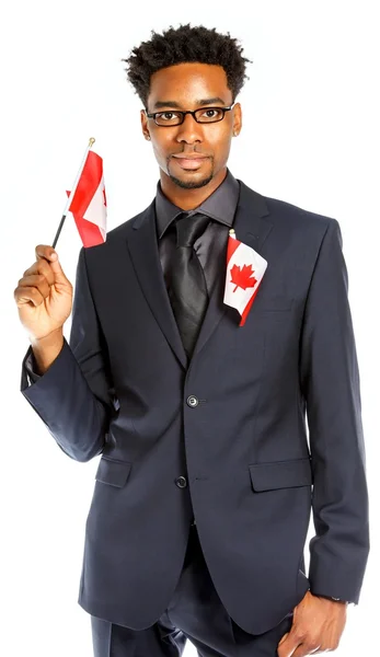 Attractive afro-american business man posing in studio — Stock Photo, Image