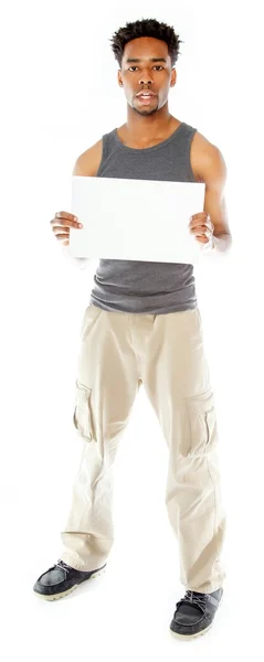 Attractive afro-american man posing in studio — Stock Photo, Image