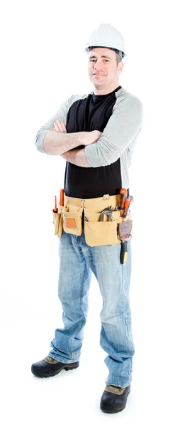 Caucasian man contractor — Stock Photo, Image