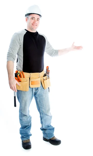 Caucasian man contractor — Stock Photo, Image