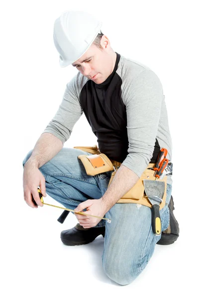 Caucasian man contractor — Stock Photo, Image