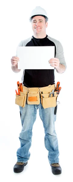 Caucasian man contractor — Stock Photo, Image