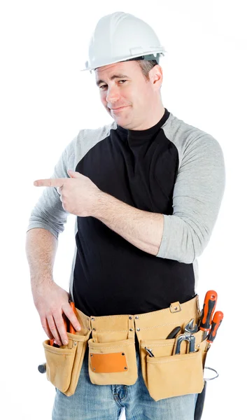 Caucasian man contractor — Stock Photo, Image