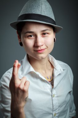 çekici beyaz sarışın kız