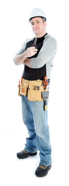 Caucasian man contractor — Stock Photo, Image