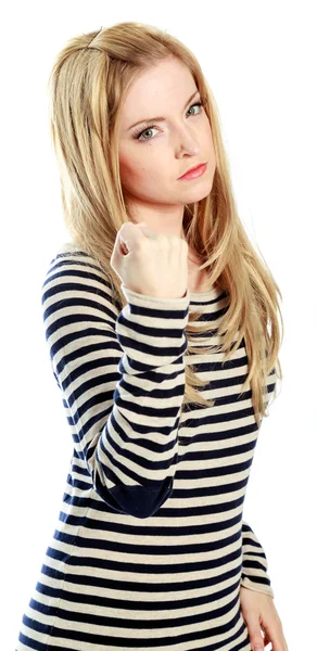 Aantrekkelijke Kaukasische blond meisje — Stockfoto