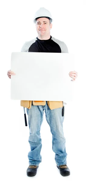 Caucasian man contractor — Stock Photo, Image