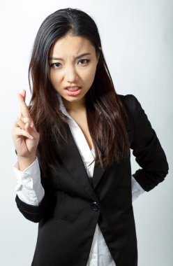 stüdyoda poz çekici Asyalı kız