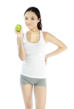 stüdyoda poz çekici Asyalı kız