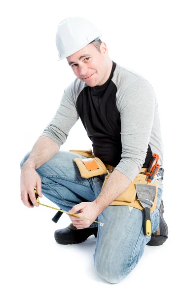 Caucasian man contractor — Stock Photo, Image