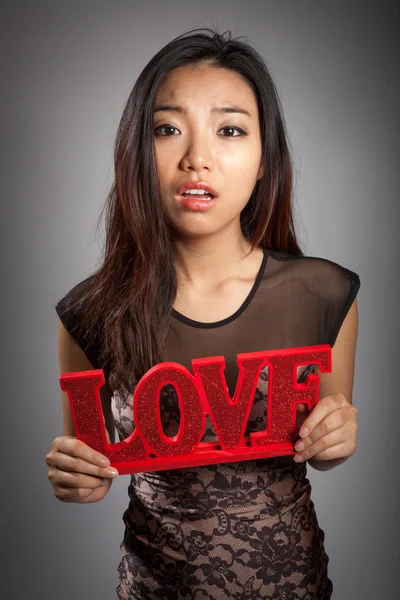 Attractive asian girl posing in studio — Stock Photo, Image