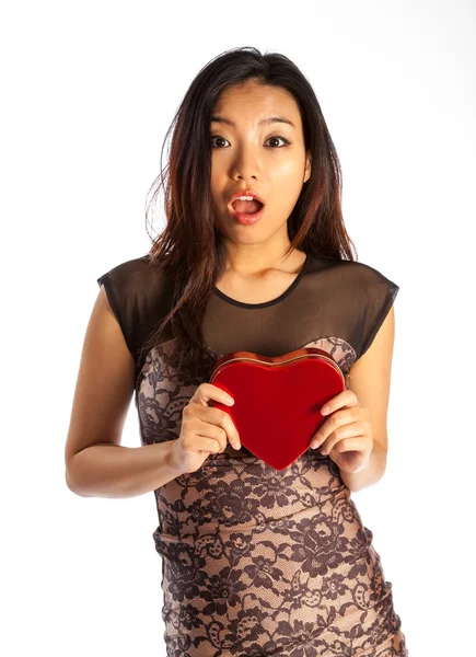 Attractive asian girl posing in studio — Stock Photo, Image