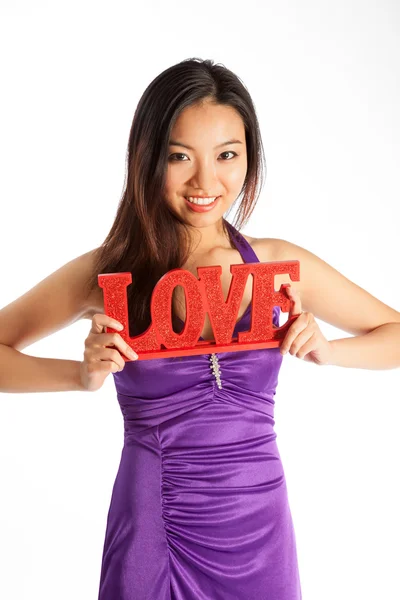 Attractive asian girl posing in studio — Stock Photo, Image