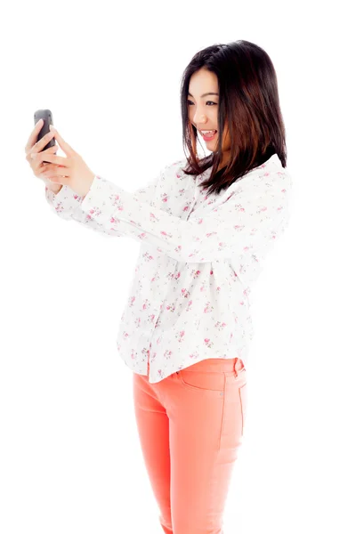 Attractive asian girl posing in studio — Stock Photo, Image