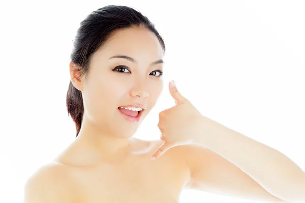 Attractive asian girl posing in studio — Stock Photo, Image