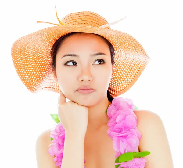 Attractive asian girl posing in studio — Stock Photo, Image