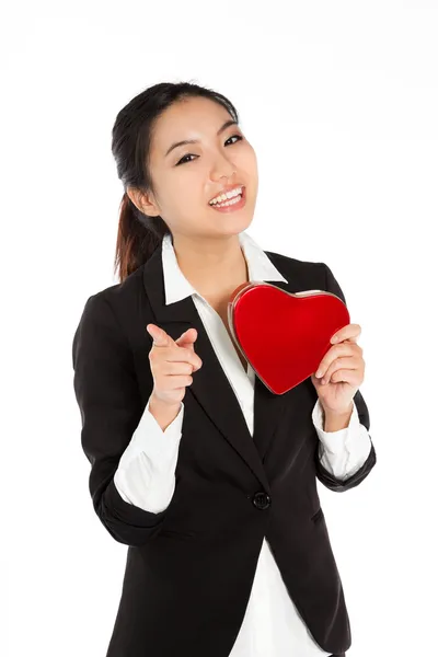 Attractive asian girl posing in studio — Stock Photo, Image