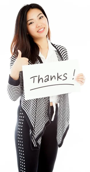 Attractive asian girl posing in studio — Stock Photo, Image