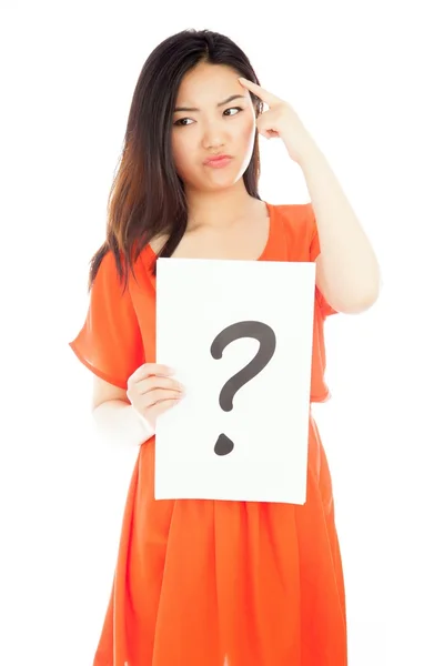 Attractive asian girl posing in studio — Stock Photo, Image