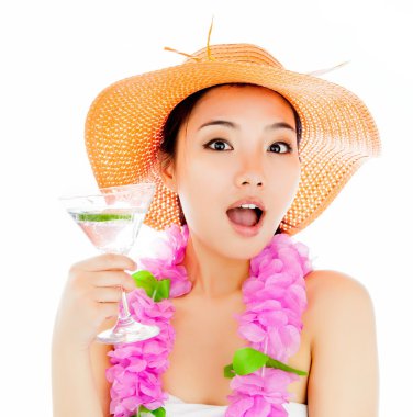 stüdyoda poz çekici Asyalı kız