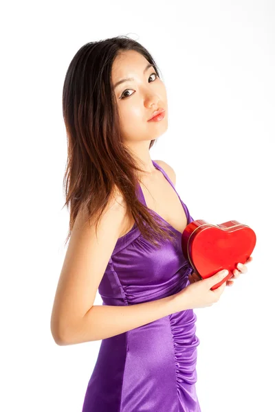 Attractive asian girl posing in studio — Stock Photo, Image