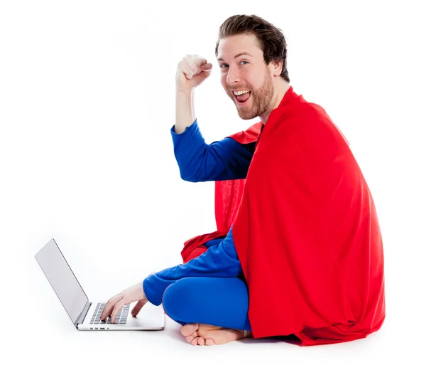 Attractive caucasian man posing in studio — Stock Photo, Image