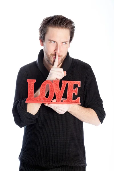 Gente enamorada filmada en estudio — Foto de Stock