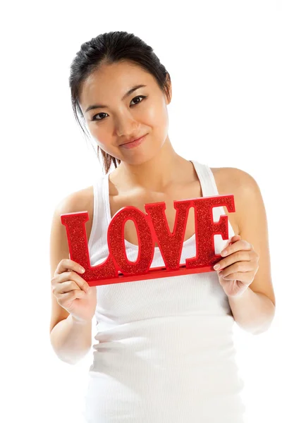 Attractive asian girl posing in studio — Stock Photo, Image