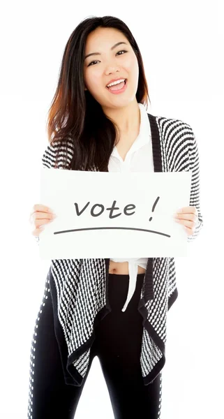 Attractive asian girl posing in studio — Stock Photo, Image