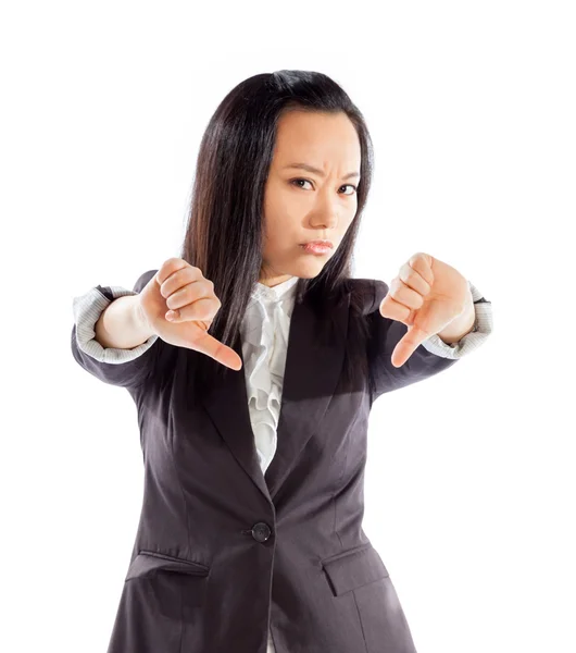 Atractiva chica asiática posando sobre fondo blanco — Foto de Stock