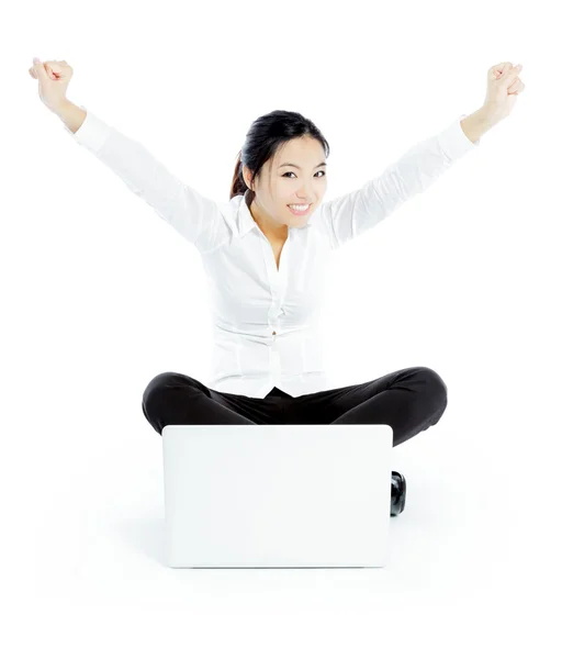 Attractive asian girl posing in studio — Stock Photo, Image