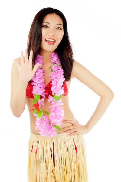 Attractive asian girl posing in studio — Stock Photo, Image