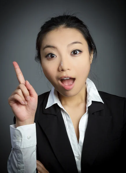 Attractive asian girl posing in studio — Stock Photo, Image