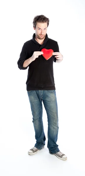 People in love shot in studio — Stock Photo, Image