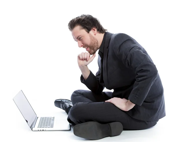 Attractive caucasian man shot in studio — Stock Photo, Image