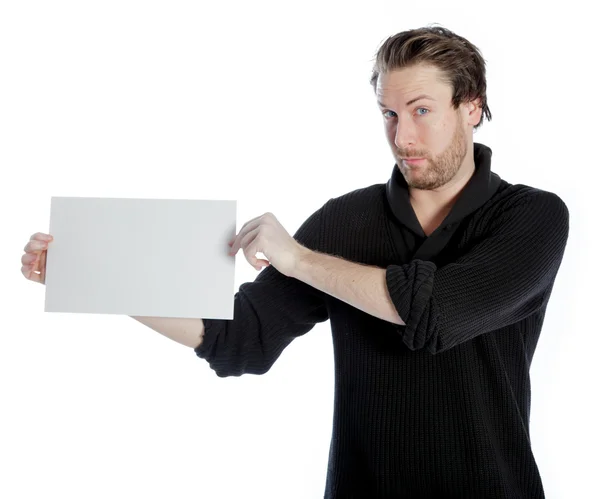 Attractive caucasian man shot in studio — Stock Photo, Image