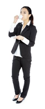 stüdyoda poz çekici Asyalı kız