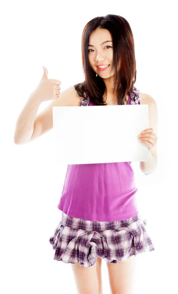 Attractive asian girl posing in studio — Stock Photo, Image