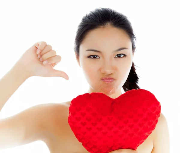 Attractive asian girl posing in studio — Stock Photo, Image