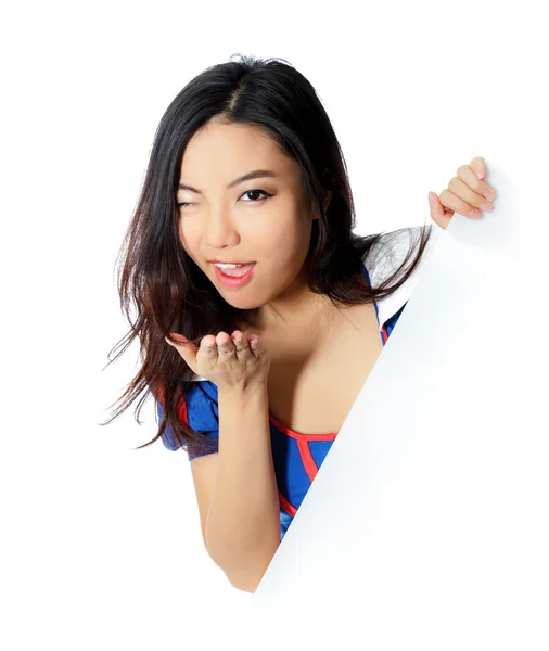 Attractive asian girl posing in studio — Stock Photo, Image