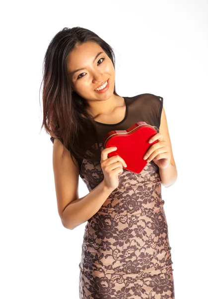 Attractive asian girl posing in studio — Stock Photo, Image