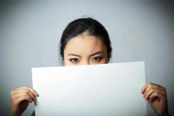 Attractive asian girl posing in studio — Stock Photo, Image